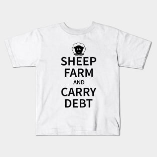 Sheep Farm and carry Debt Kids T-Shirt